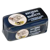 Beurre de baratte aux cristaux de sel de Guérande ISIGNY SAINTE MERE,barquette 250g