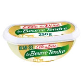 Beurre tendre demi-sel ELLE&VIRE - barquette 250g