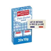 Beurre doux 80%mg PAYSAN BRETON 20x10g soit 200g