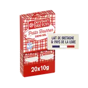 Beurre demi sel 80% de matière grasse PAYSAN BRETON, 20x10g