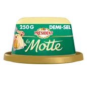 Beurre demi sel la Motte PRESIDENT, 80%mg, 250g