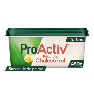 Margarine allégée à tartiner sans huile palme PRO ACTIV expert, 40%MG,450g
