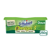 Matière grasse doux à tartiner sans huile de palme Omega 3 ST HUBERT -250g