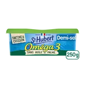 Matière grasse demi-sel à tartiner sans huile de palme Omega 3 ST HUBERT- 250g