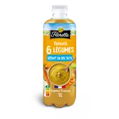 Velouté 6 légumes sel réduit, FLORETTE, bouteille 1L