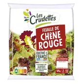 Salade Feuille de chêne rouge LES CRUDETTES - Sachet 125g