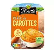 Purée de carottes, FLORETTE, barquette 2 x 200g