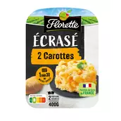 Ecrasé de pommes de terre aux 2 carottes, FLORETTE, barquette 2 x 200g