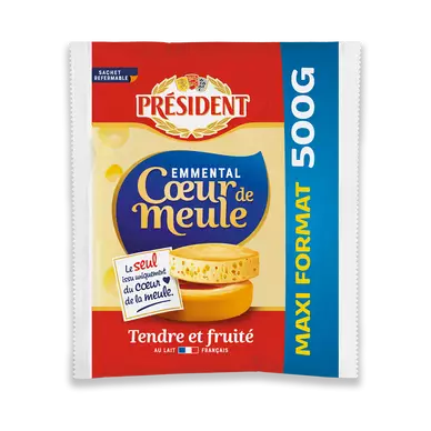 Emmental Français coeur de meule PRESIDENT - 500g