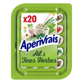 Fromage apéritif ail et fines herbes APERIVRAIS - 20 bouchées 100g