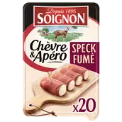 Fromage apéritif en bûchettes Chèvre et Speck fumé SOIGNON - x20 - 100g