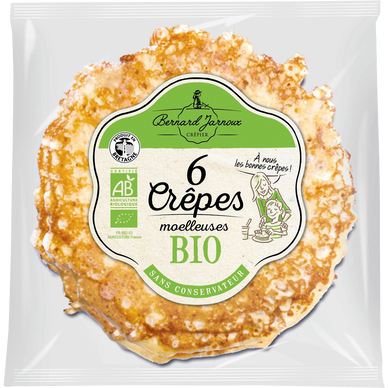 Crepes moelleuses bio BERNARD JARNOUX CREPIER x6 210g