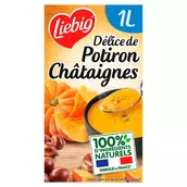 Soupe Délice potiron et châtaignes LIEBIG, brique de 1L