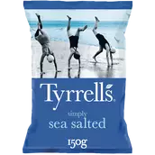 Chips légèrement salées TYRELL'S, paquet de 150g