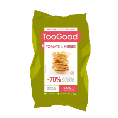 Gâteau apéritif Snack soja tomate et herbes TOOGOOD, 85g