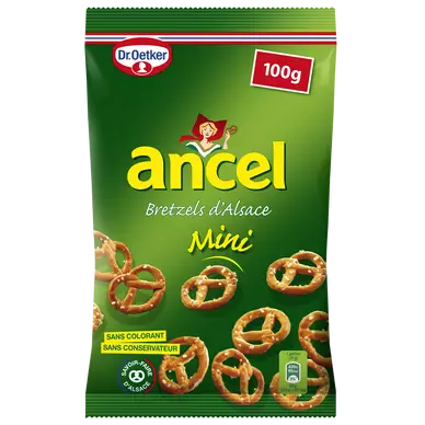 Biscuits apéritifs mini bretzels DR OETKER, sachet de 100g