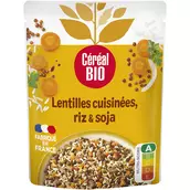 Lentilles Riz Soja Sachet repas express CEREAL BIO - 250g