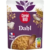 Dahl Lentilles Corail Pois Chiches repas express CEREAL BIO - 220g