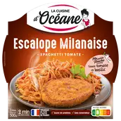 Escalope milanaise et spaghetti à la provençale CUISINE D'OCEANE 300g