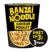 Pâtes instantanées Poulet BANZAI NOODLE - Cup 67g