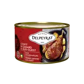 Confit de canard IGP du Sud Ouest DELPEYRAT, x4 cuisses soit 1,350kg