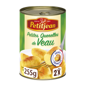 Petites quenelles de veau au naturel PETIT JEAN, boîte de 255g