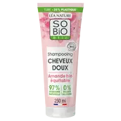 Shampooing cheveux doux lait amande et protéines riz SO BIO, 250ml