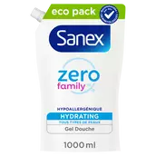 Gel douche essentiel famille doypack SANEX 1litre