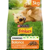 Croquettes pour chien adulte Balance Poulet et Boeuf FRISKIES - 3kg