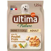 Croquettes pour chiens minis au poulet ULTIMA NATURE, 1,25kg