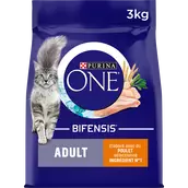 Croquettes pour chat adulte Poulet, Céréales Complètes PURINA ONE -3kg