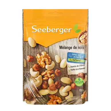 Assortiment de noix, SEEBERGER, sachet 150g