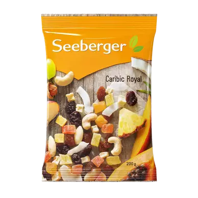 Mélange de graines et fruits séchés Carïbic Royal, SEEBERGER, sachet 200g