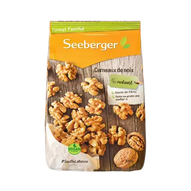 Cerneaux de noix, SEEBERGER, sachet, 500g