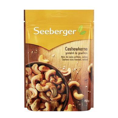 Noix de cajou salées, SEEBERGER, sachet 150g