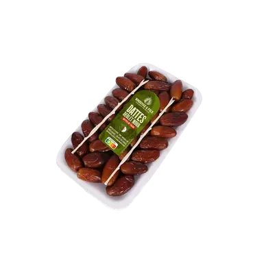Datte Deglet Nour, avec noyaux, BROUSSE, ravier 500g