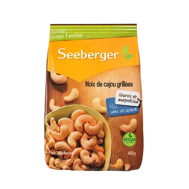 Noix de cajou grillées, SEEBERGER, sachet, 400g