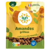 Amandes décoritiquées, grillées, sans sel, sachet, 300g