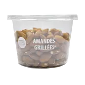 Amandes sans sel, barquette, 220g
