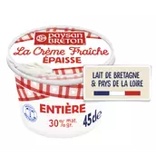 Crème fraîche épaisse PAYSAN BRETON, 30%MG - 45cl