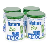 Yaourt nature bio MALO, 4x125g