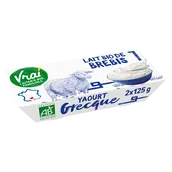 Yaourt à la grecque bio au lait de brebis VRAI, 2x125g