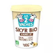 Skyr vanille bio 0% mg LES 2 VACHES - 480g