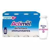 Yaourt à boire nature 0%mg ACTIMEL - 8x100g