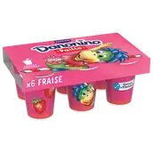 Yaourt à boire fraise avec paille DANONINO 6x100g