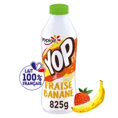Yaourt à boire panaché banane, fraise YOP - 825g