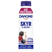 Skyr à boire fruits rouges 0% mg DANONE - 270g