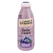Yaourt à boire myrtille MICHEL ET AUGUSTIN - Bouteille de 500 ml