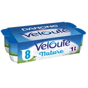 Yaourt brassé nature VELOUTE DANONE - 8x125g