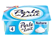 Yaourt brassé nature PERLE DE LAIT - 4x125g
